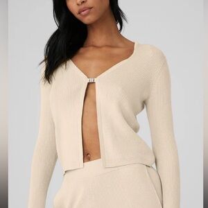 Alo Yoga Knit Salana Women Cardigan Top